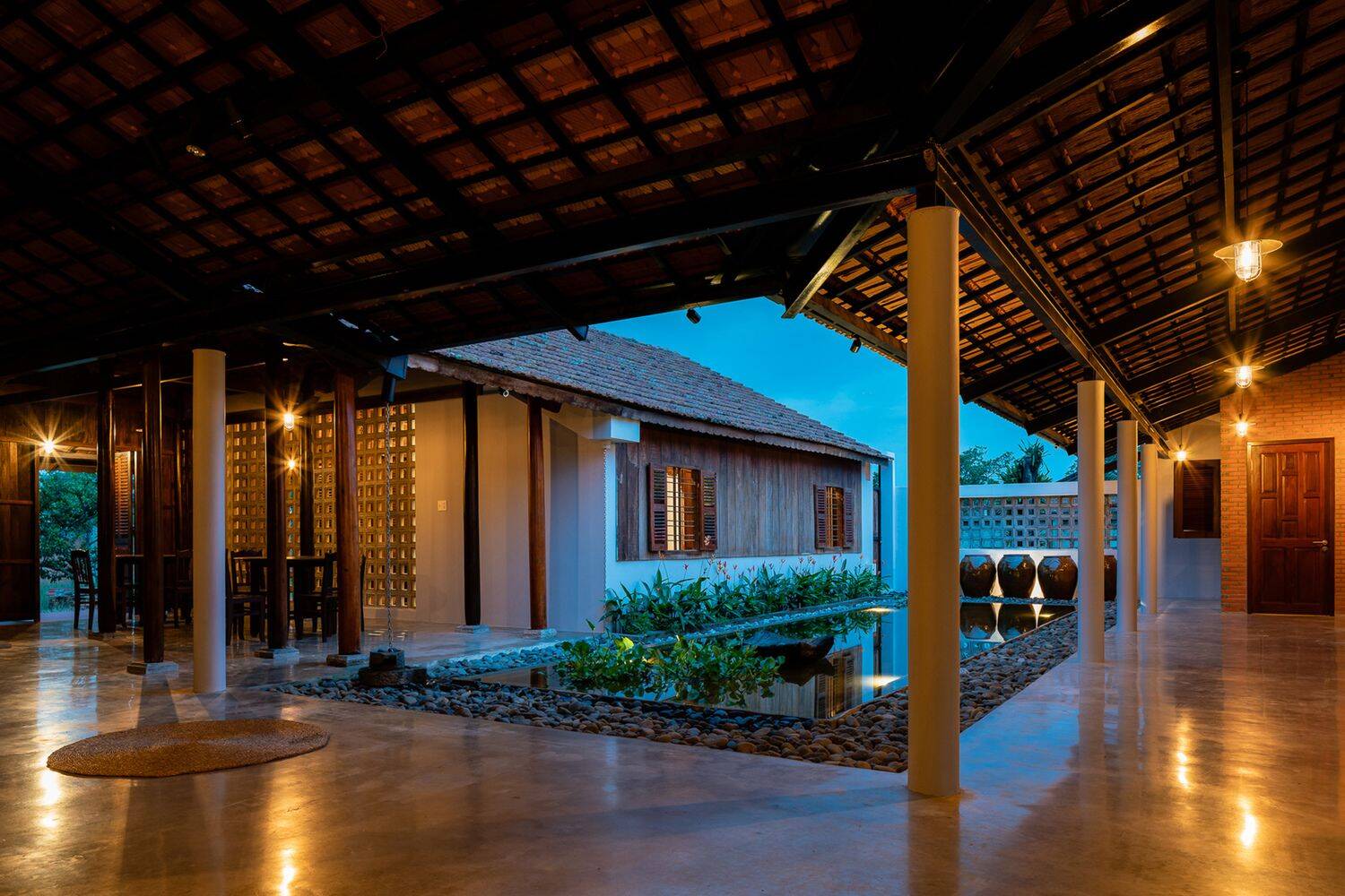 Vườn trung tâm - thiết kế sân vườn đẹp